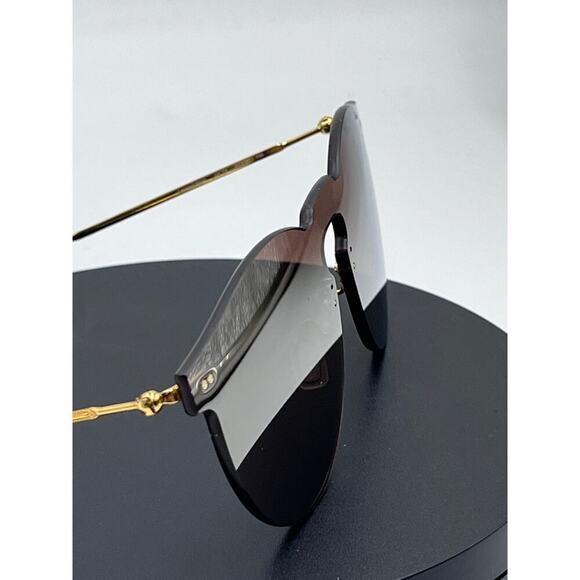 Illestiva Womens Leonard
Mask Round‎ Frame Gold Tone
Mirrored Sunglasses Brown main image 15